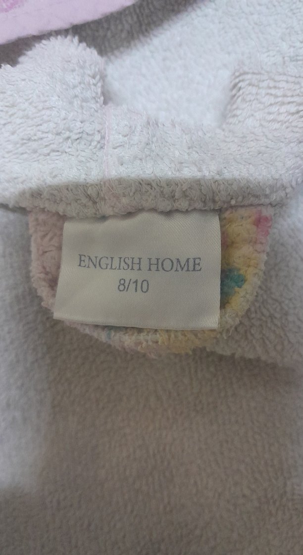 Kız Çocuk Kapüşonlu Bornoz - Pembe - Görsel 3