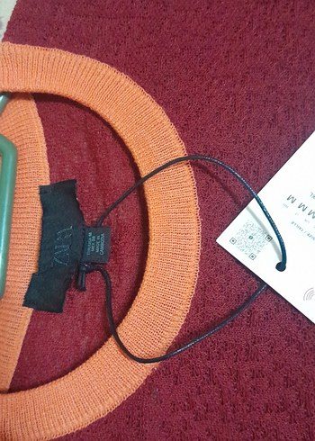 Bordo Bisiklet Yaka Örgü Kadın Kazak - Görsel 3