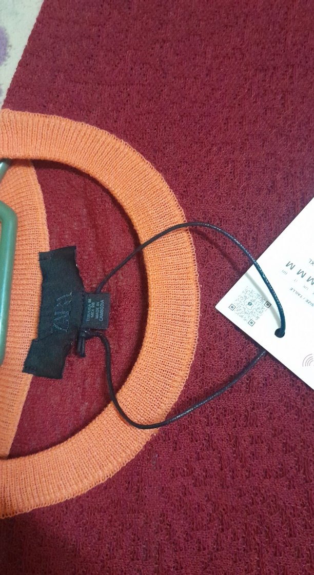 Bordo Bisiklet Yaka Örgü Kadın Kazak - Görsel 3