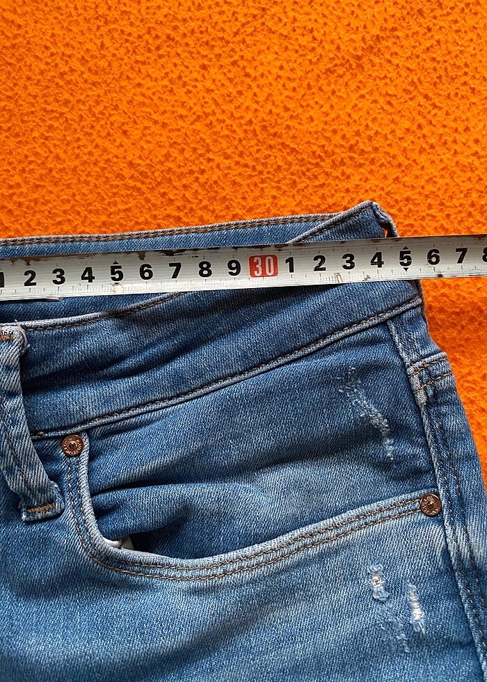 Mavi marka ekstra dar pantolon - Görsel 4