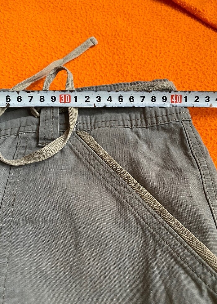 Haki asker yeşil rahat pantolon - Görsel 5