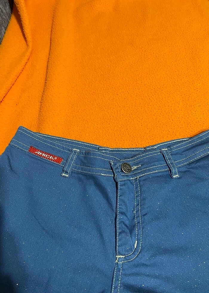 Simli ispanyol paça pantolon - Görsel 3