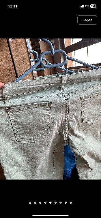 Su yeşili pantolon - Görsel 3