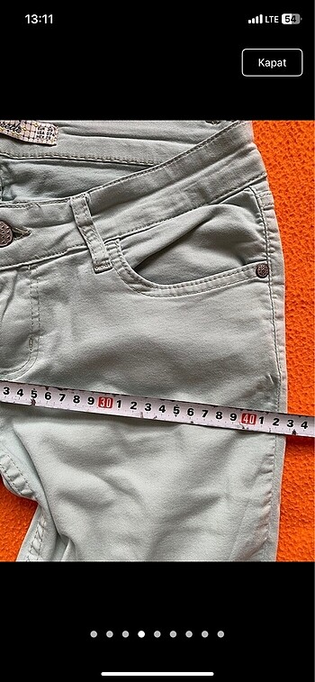 Su yeşili pantolon - Görsel 4