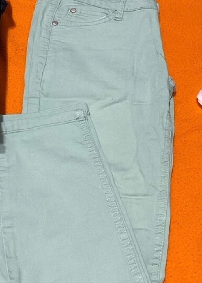 Su yeşili pantolon - Görsel 2