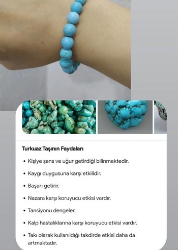 orjinal doğal taş bileklikler - Görsel 3