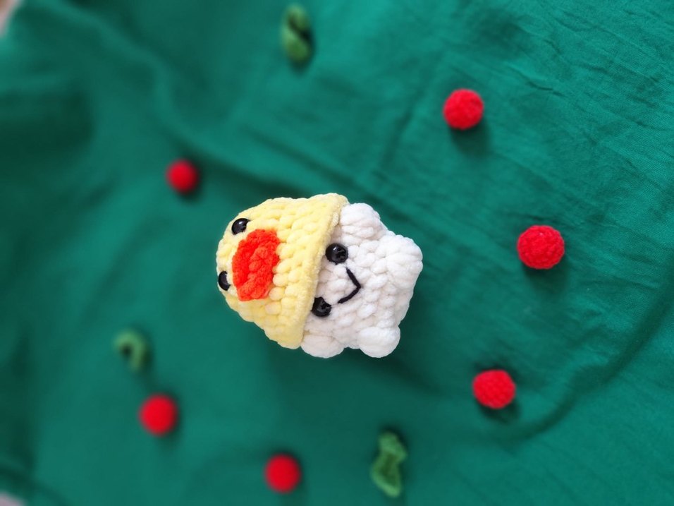 Renkli Beyaz Peluş Oyuncak - Görsel 2