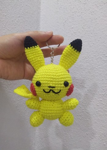 Diğer amigurumi pikachu anahtarlık oyuncak