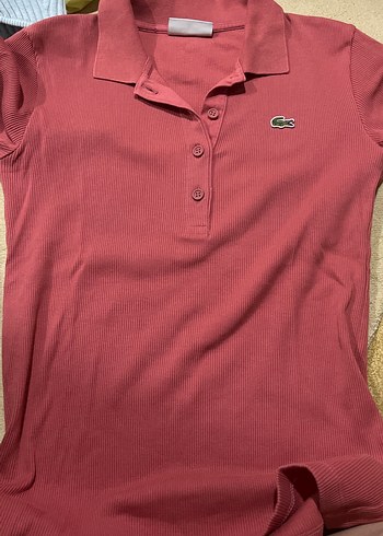 Lacoste Lacoste Kız Bordo Düğmeli Polo Tişört