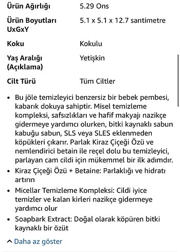 Innisfree Kiraz Çiçeği Glow Temizleyici Jeli - Görsel 6