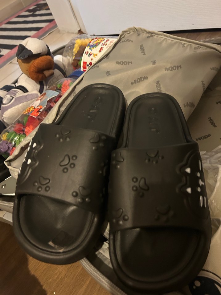 Siyah Kadın Platform Terlikler - Görsel 2