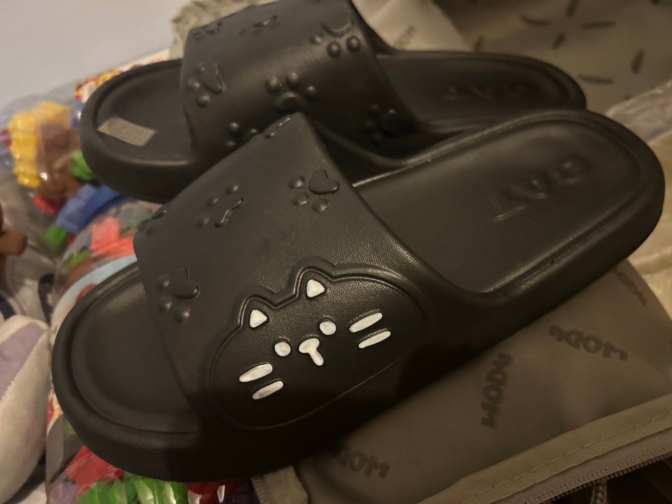 Siyah Kadın Platform Terlikler - Görsel 4