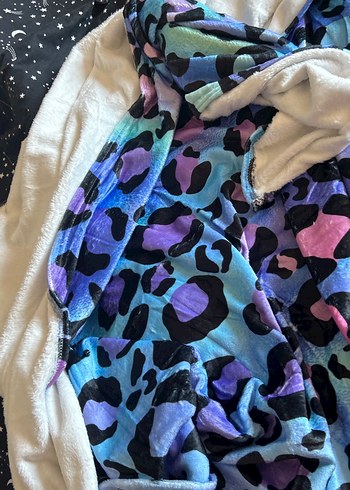 Renkli Leopar Desenli Kadın Fular - Görsel 4