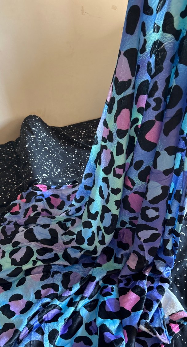 Renkli Leopar Desenli Kadın Fular - Görsel 2