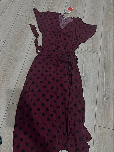 Mango bordo elbise