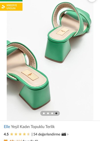 Yeşil Kadın Topuklu Platform Sandalet - Görsel 8