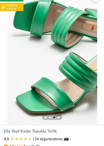 Yeşil Kadın Topuklu Platform Sandalet - Görsel 7