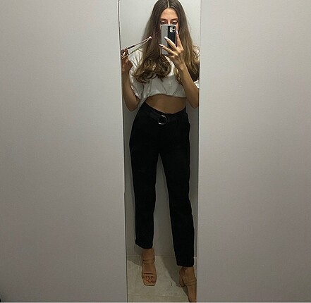 Kemerli Kumaş Pantalon