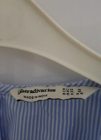 s Beden #stradivarius çizgili gömlek bluz