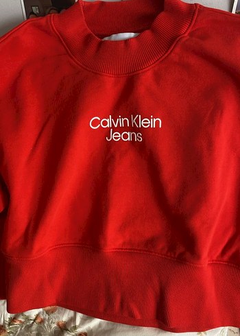 Calvin Klein Kırmızı Kadın Sweatshirt