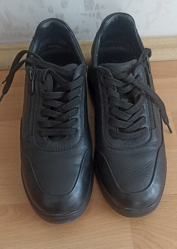 Greyder Siyah Deri Sneaker