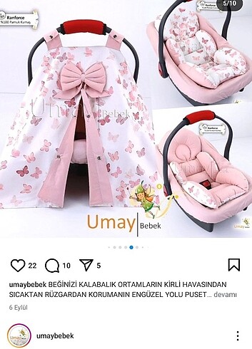Bebek puset battaniye yastık set 