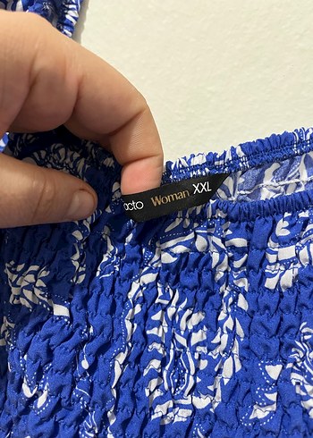 Mavi Bohem Mini Bluz - Görsel 2