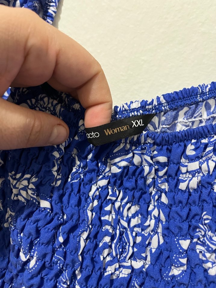 Mavi Bohem Mini Bluz - Görsel 2