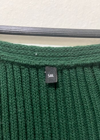 Trendyolmilla Curve Zümrüt Yeşili V Yaka Örgü Kazak - Görsel 3