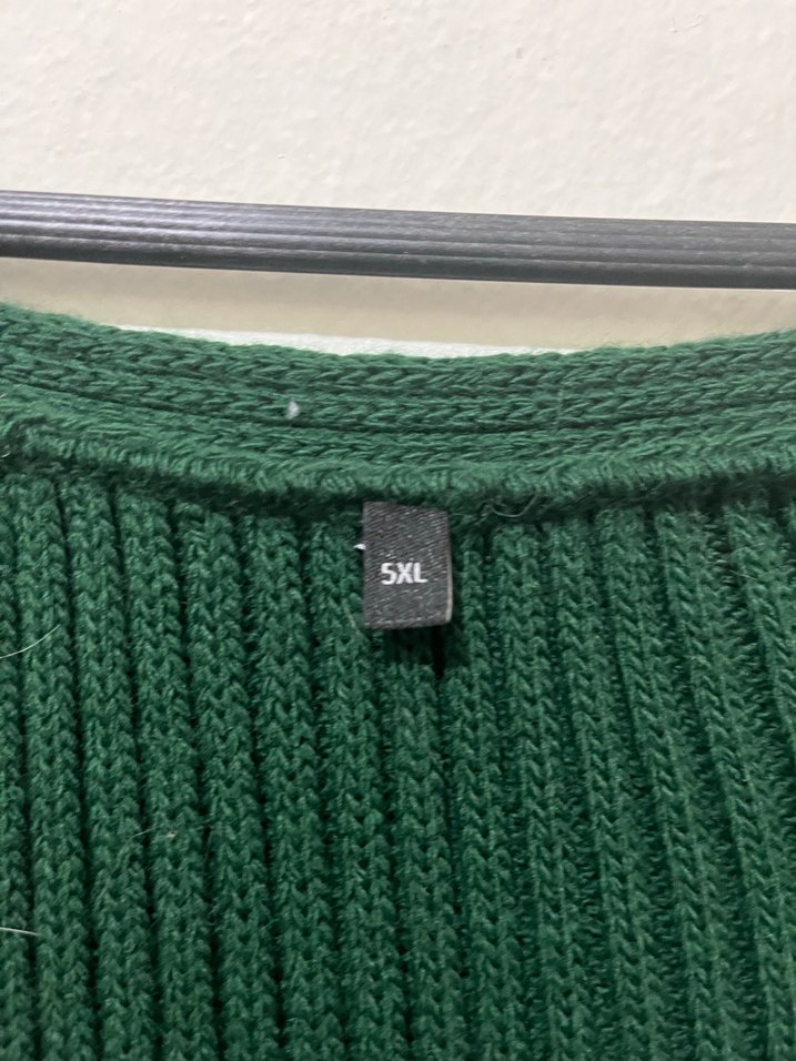 Trendyolmilla Curve Zümrüt Yeşili V Yaka Örgü Kazak - Görsel 3