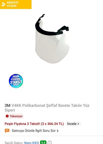Camlı Koruyucu Maske Plastik - Görsel 7