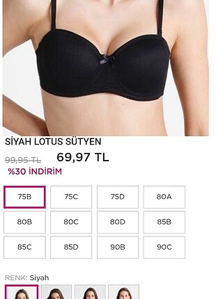 Penti lotus sütyen 75b