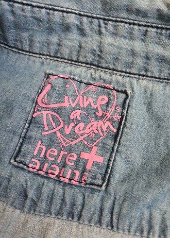 Düğmeli Uzun Kollu Denim çocuk Gömlek - Görsel 2