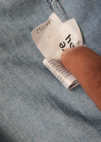 Düğmeli Uzun Kollu Denim çocuk Gömlek - Görsel 3