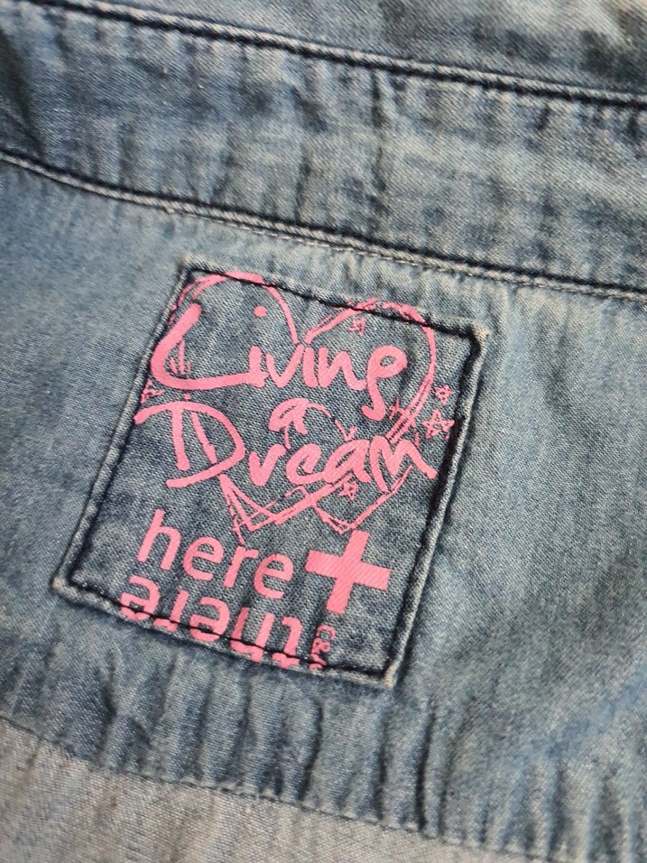 Düğmeli Uzun Kollu Denim çocuk Gömlek - Görsel 2