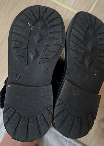 Kız Çocuk Siyah Rugan Balerin Ayakkabı - Görsel 3