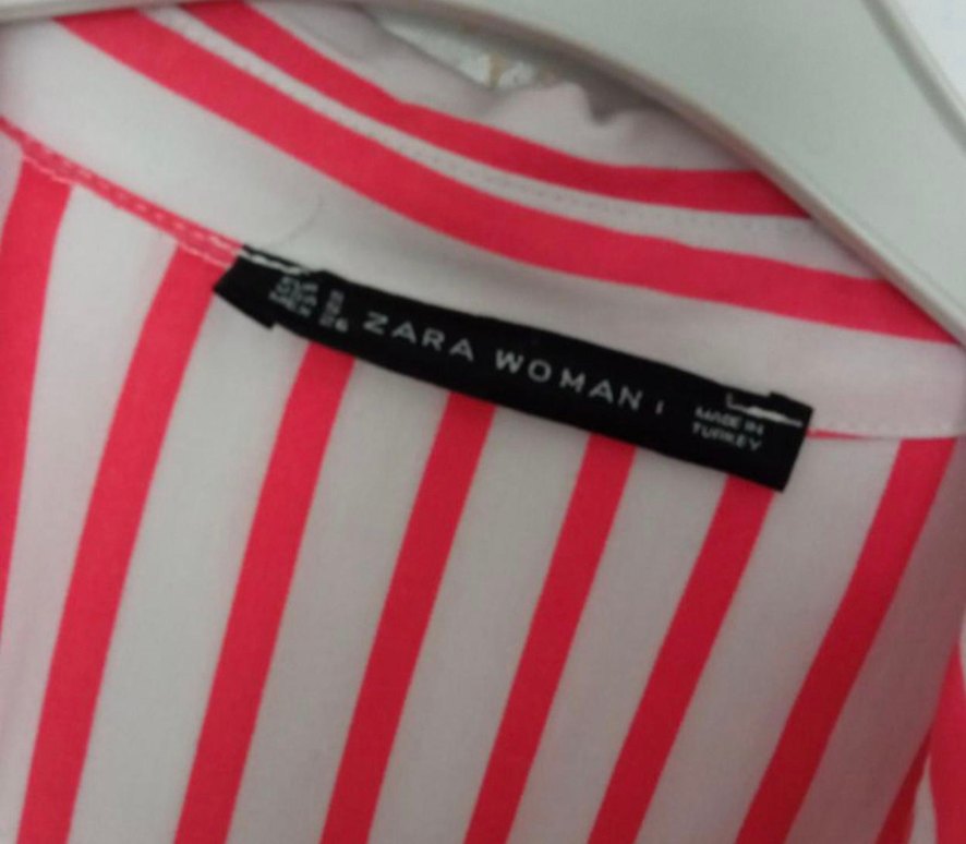 Çizgili Yakalı Kadın Gömlek - Görsel 3