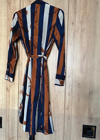 Uzun Kollu Kadın gömlek Elbise - Görsel 3