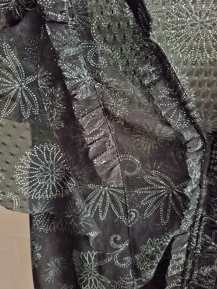 Lcw Dantel Detaylı V Yaka Şifon Bluz - Görsel 2