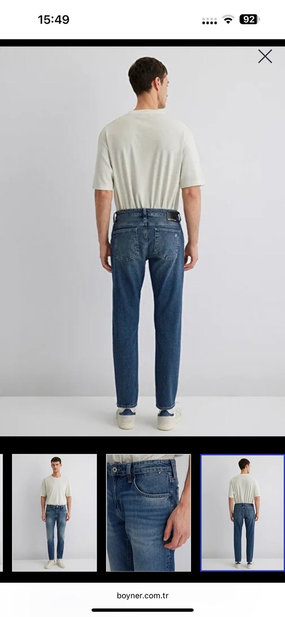 Mavi | milan slim tapered sıfır kot pantolon - Görsel 3