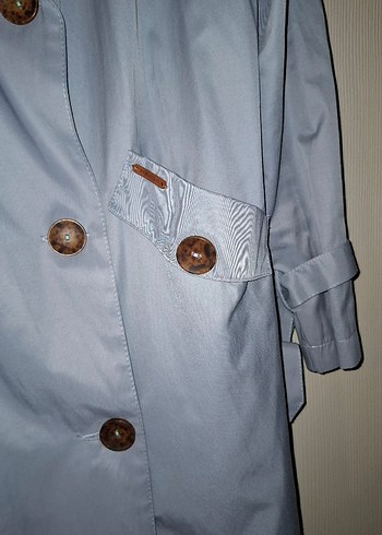 HEQA MAVİ 42 BEDEN TRENÇKOT - Görsel 2