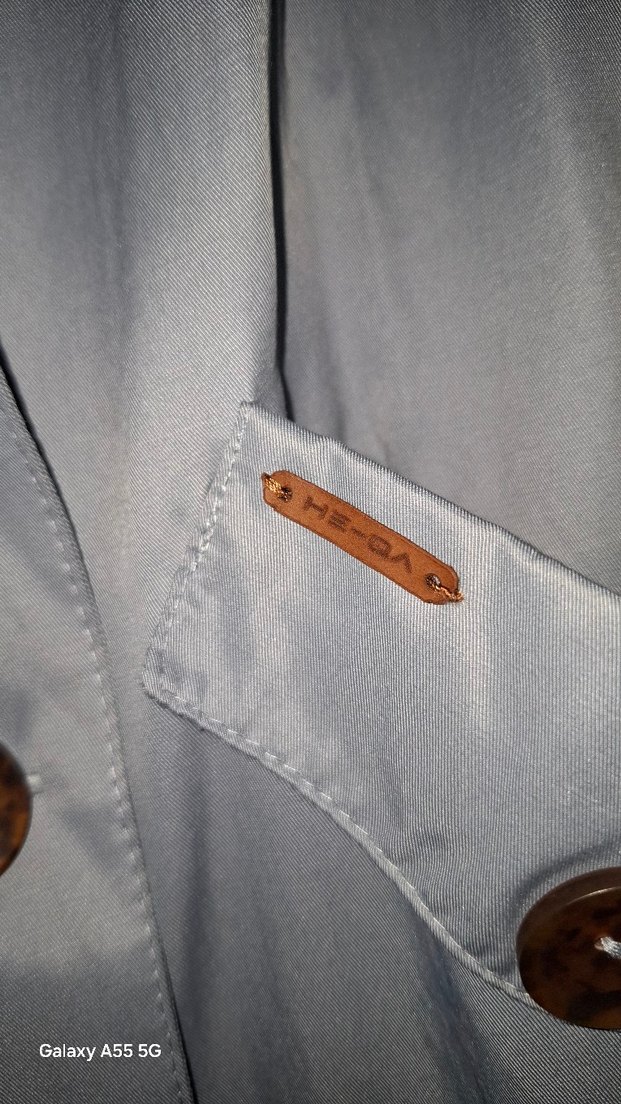 HEQA MAVİ 42 BEDEN TRENÇKOT - Görsel 3