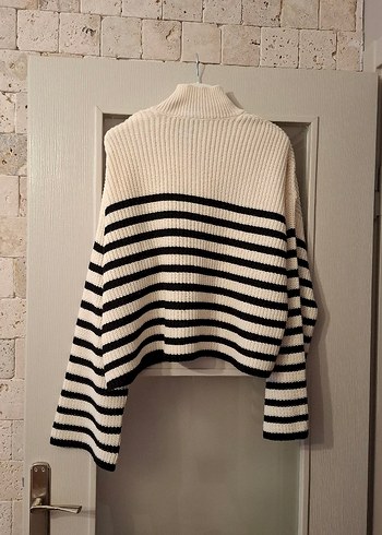 LCW Çizgili Örgü Kadın Kazak - Görsel 5