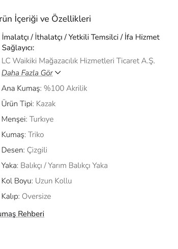 LCW Çizgili Örgü Kadın Kazak - Görsel 6