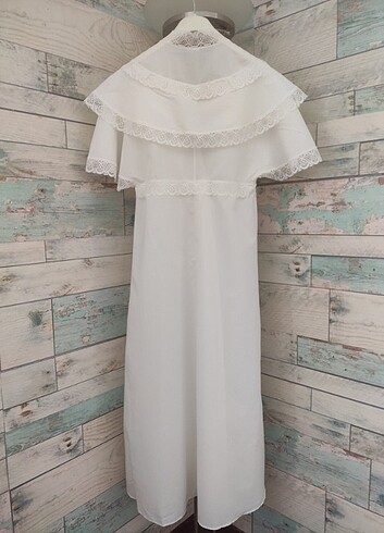 Vintage güpürlü sabahlık - Görsel 6