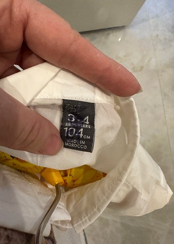 Zara kemer detaylı beyaz tunik gömlek - Görsel 4