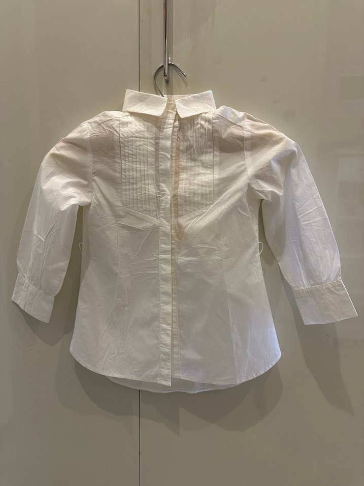 Zara kemer detaylı beyaz tunik gömlek - Görsel 2