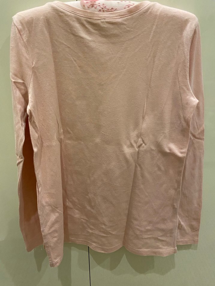 GAP uzun kollu, çift yönlü kalp flippy pullu,  grafikli tshirt - Görsel 4