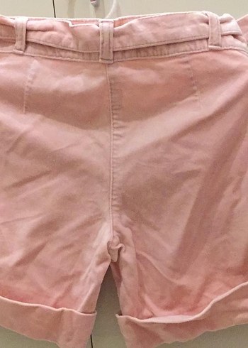 Benetton taşlı kemerli abiye kadife şort - Görsel 4