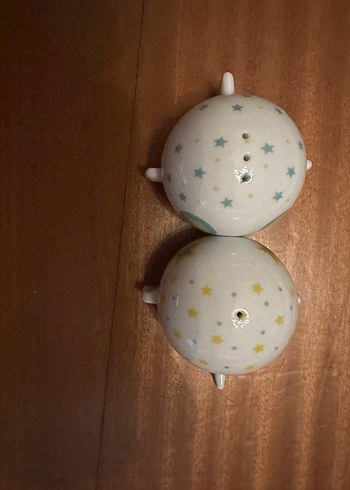 Mudo öpüşen balıklar porselen tuzluk biberlik - Görsel 2